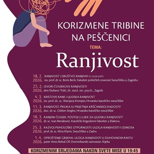 ​Korizmene tribine srijedom na Peščenici